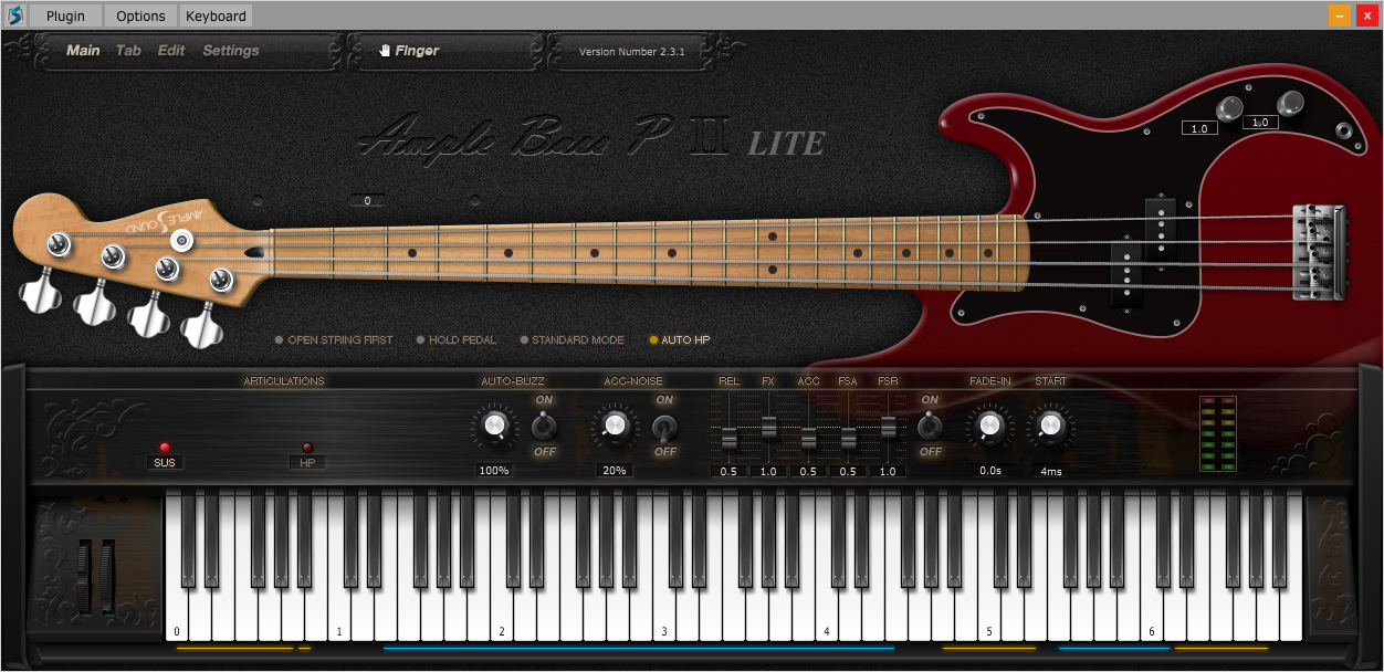Ample Bass P Lite II Interface